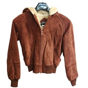 Sheplers Suede Hooded Jacket Women's Size 8